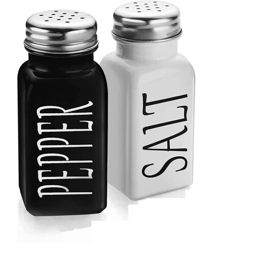 Salt and Pepper Shaker Set, 2-Pack Salt and Pepper Grinder Set