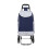 (Navy) 6 Wheel Push Shopping Trolley 2