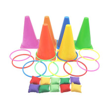3 in 1 Kids Ring Toss Party Game Toss Toys Birthday Outdoor Fun Activity