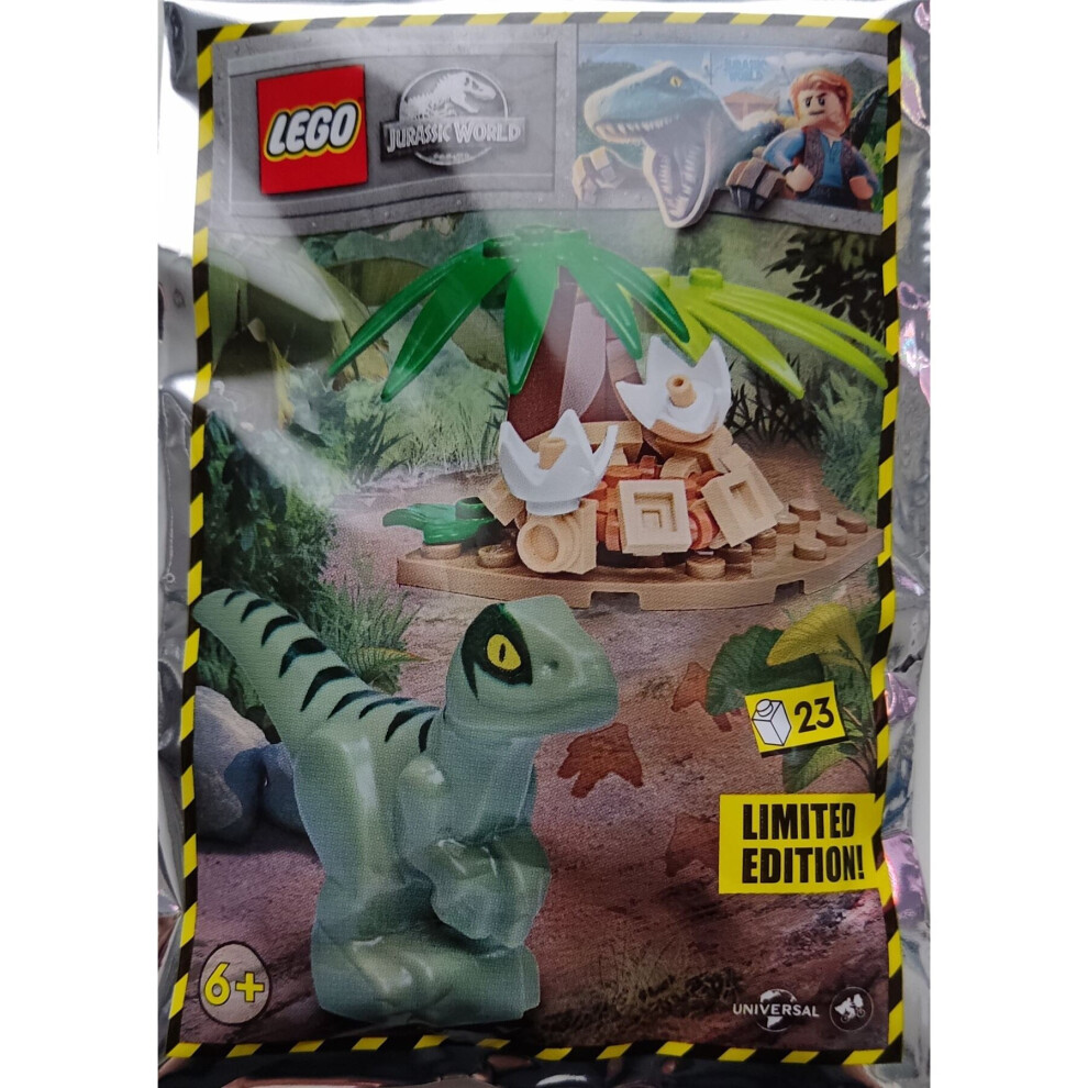 LEGO Jurassic World Raptor with Nest Foil Pack Set 122221 (Bagged)