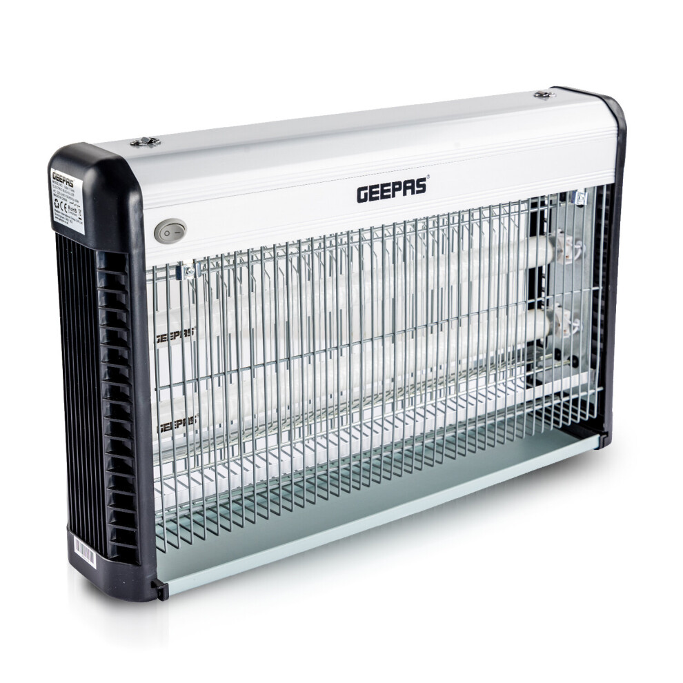 Geepas Fly & Insect Killer Powerful Fly Zapper 2x15W UV Light Bug Killer