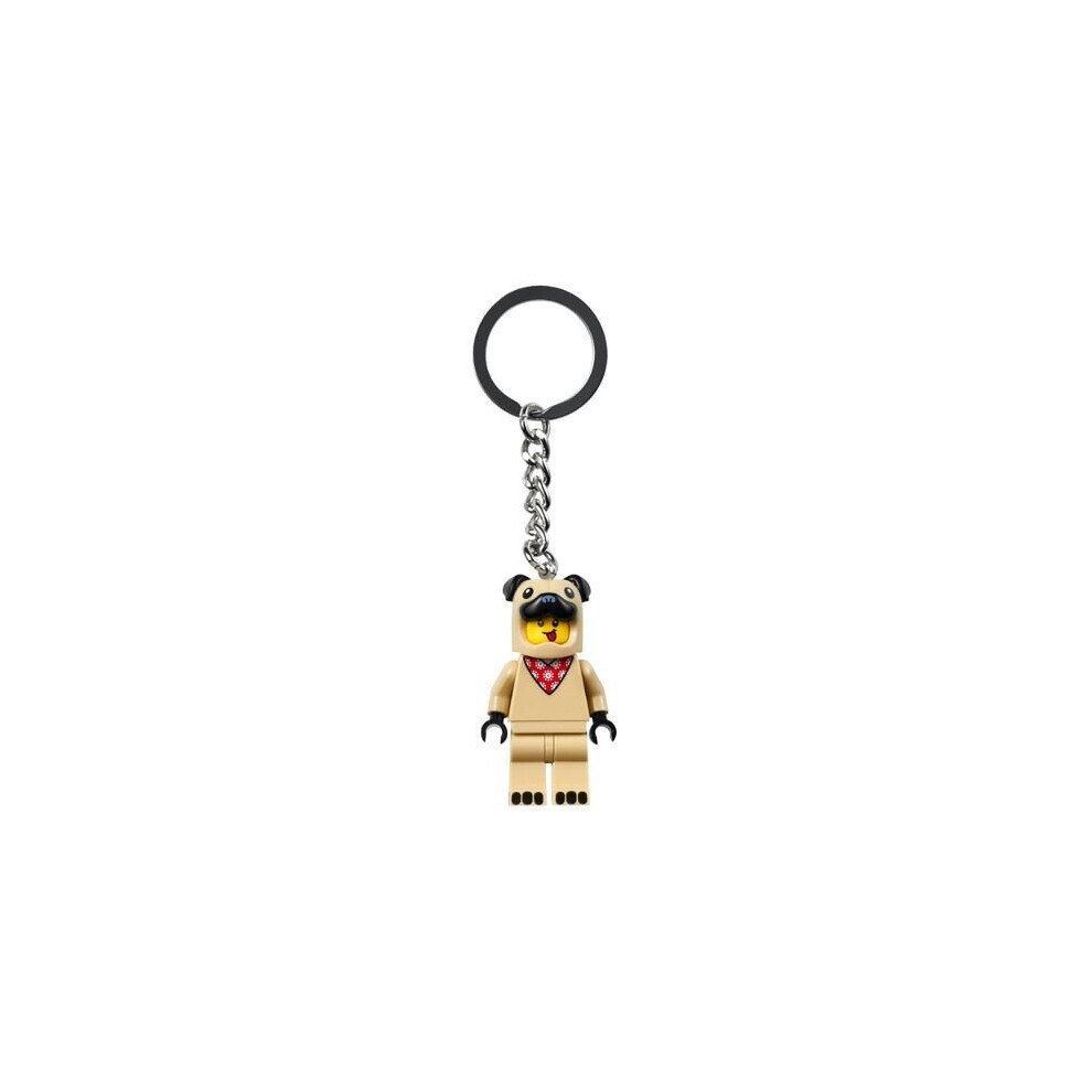 LEGO City French Bulldog Guy Minifigure Keyring 854158