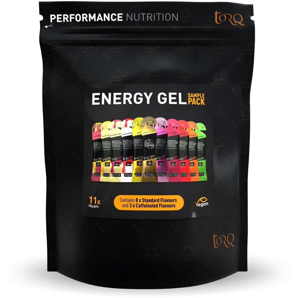 Torq Energy Gel Sample Pack Of 6 Flavours