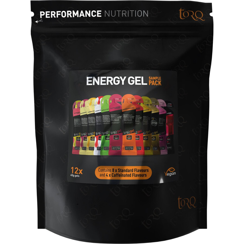 Torq Black/Orange Gel Sampling Pack (12 Gels) - Image 10