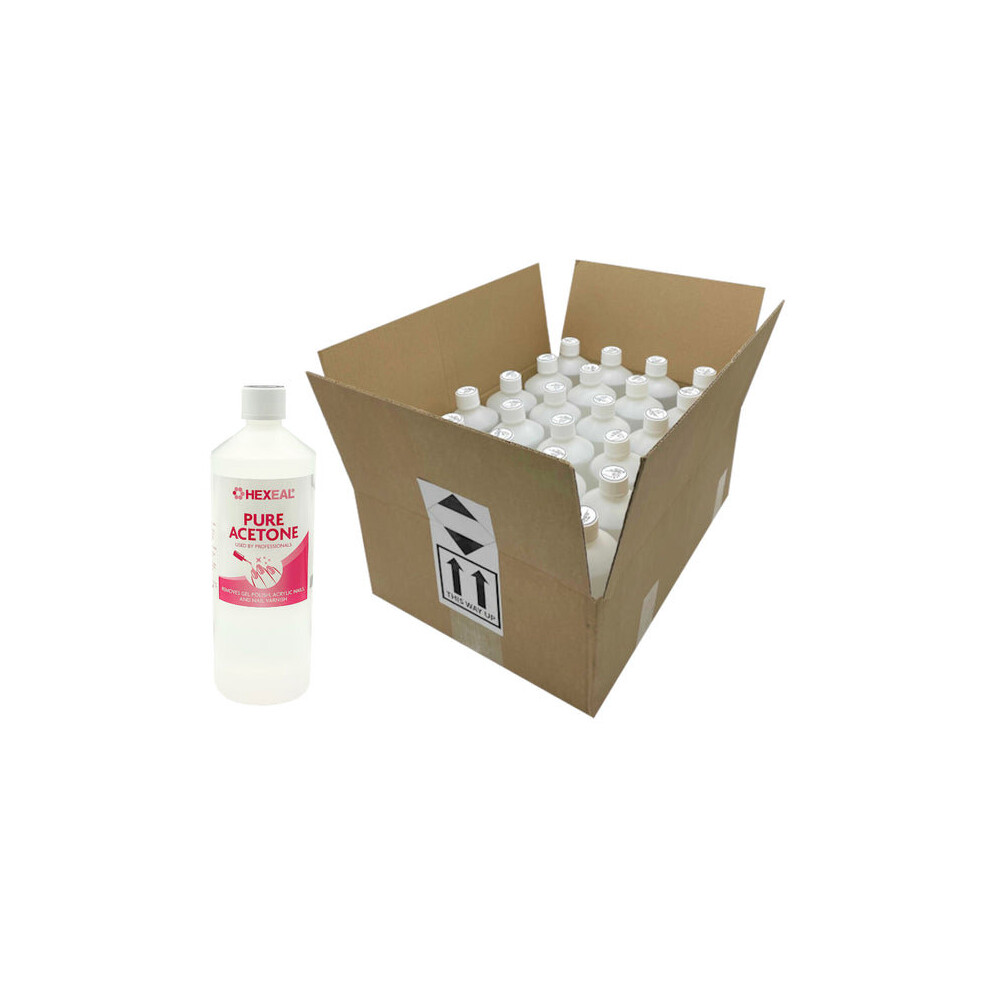 Hexeal ACETONE 99.5% | 25L | Professional Nail Polish Remover | Gel Soak Off, Acrylic, Varnish Remove