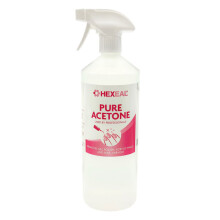 Hexeal ACETONE 99.5% | 1L Spray | Professional Nail Polish Remover | Gel Soak Off, Acrylic, Varnish Remove
