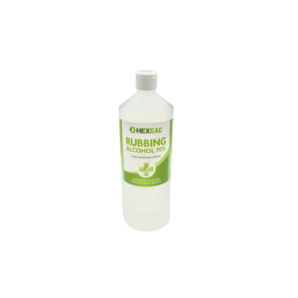 Hexeal RUBBING ALCOHOL 70% | 1L Flip Cap | Isopropyl Isopropanol Lab Grade