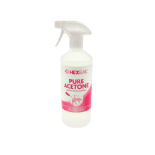 Hexeal 99.5% Acetone 500ml Spray - For Gel, Nail Polish & Acrylic Removal