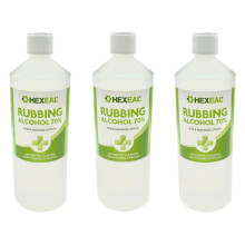 Hexeal RUBBING ALCOHOL 70% | 3L | Isopropyl Isopropanol Lab Grade