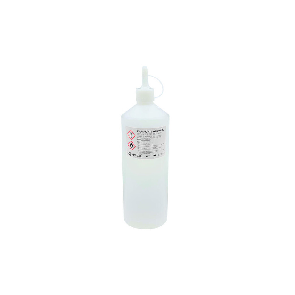 Hexeal IPA 99.9% | 1L Nozzle | Lab Grade | Isopropyl Alcohol | Isopropanol 99.9%