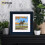 (16x16" Pic (20x20" Frame)) Square Size Black Poster Frame / Picture Frame / Wall Hanging Frame With White Mount 7