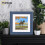 (18x18" Pic (22x22" Frame)) Square Size Grey Poster Frame / Handmade Solid Wood Frame / Picture Frame With White Mount 7