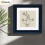 (16x16" Pic (20x20" Frame)) Square Size Black Poster Frame / Picture Frame / Wall Hanging Frame With White Mount 5