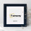 (16x16" Pic (20x20" Frame)) Square Size Black Poster Frame / Picture Frame / Wall Hanging Frame With White Mount 1