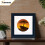 (16x16" Pic (20x20" Frame)) Square Size Black Poster Frame / Picture Frame / Wall Hanging Frame With White Mount 6