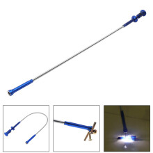 Magnetic Pick Up Tool 4 Claws Bright LED Light Flexible Spring Magnet Pickup Tool Grip Grabber for Garbage Pick Up Arm Extension