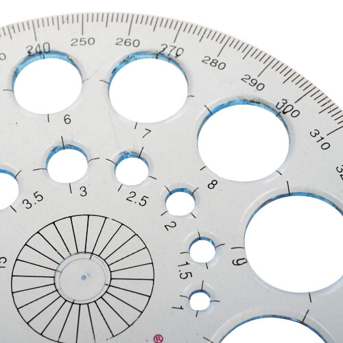 Pack of 2 360 Degree Protractor and Circle Maker 2