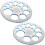 Pack of 2 360 Degree Protractor and Circle Maker 2