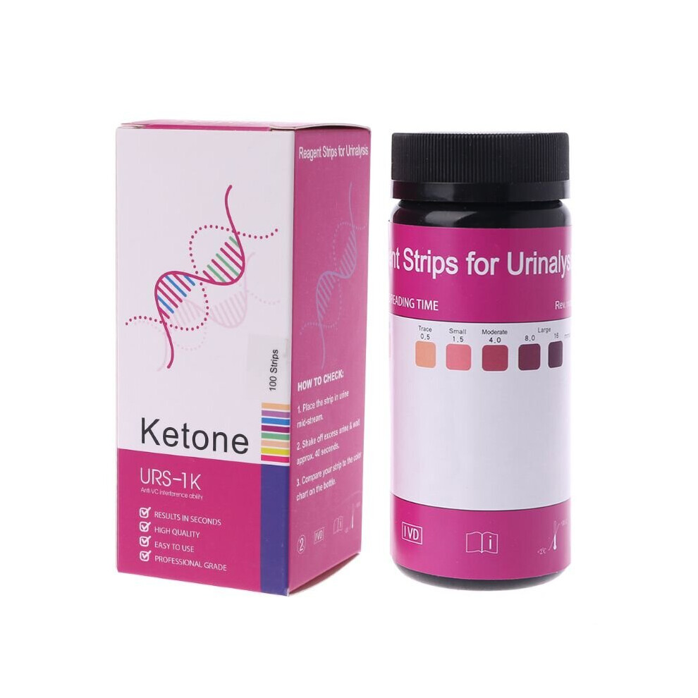 Wejoy 100 Strips/Set Ketone Test Strips Urine Tester Reagent Strip Anti-Vc Test-Analyze Analysis Urinary Urs-1K Home Ketosis Tests