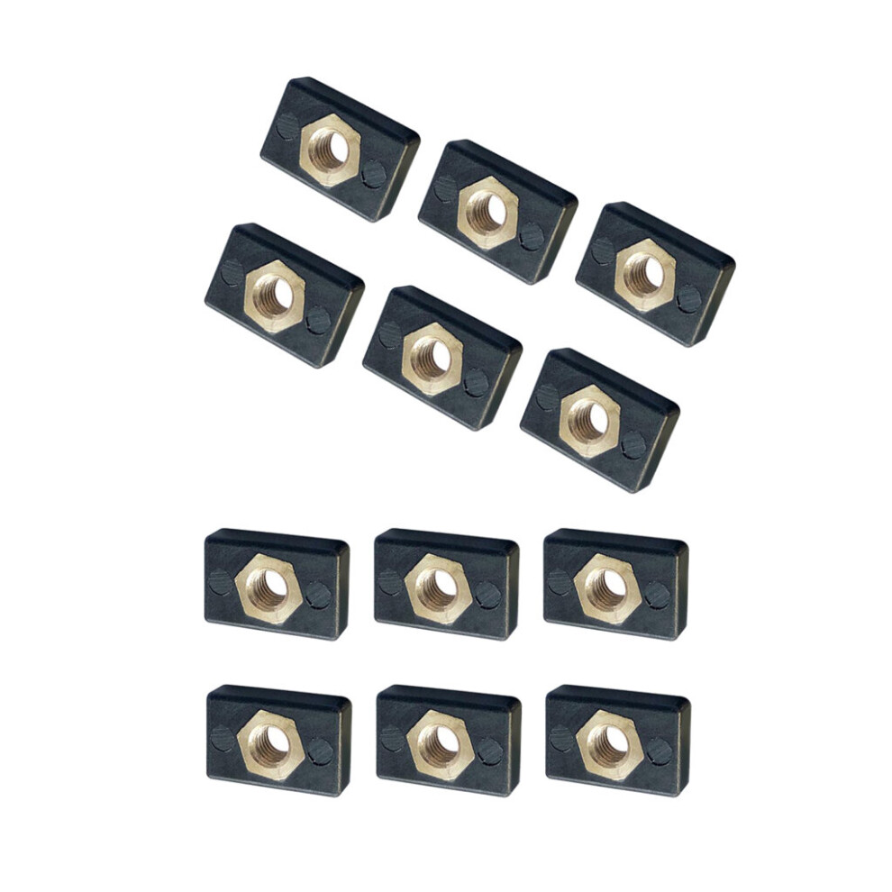 12Pcs Fishing Boat Kayak Track Rail Screw Mounting Nut M6 Nutsert Accessories Canoe Marine Hardware Fasteners 5063131250497