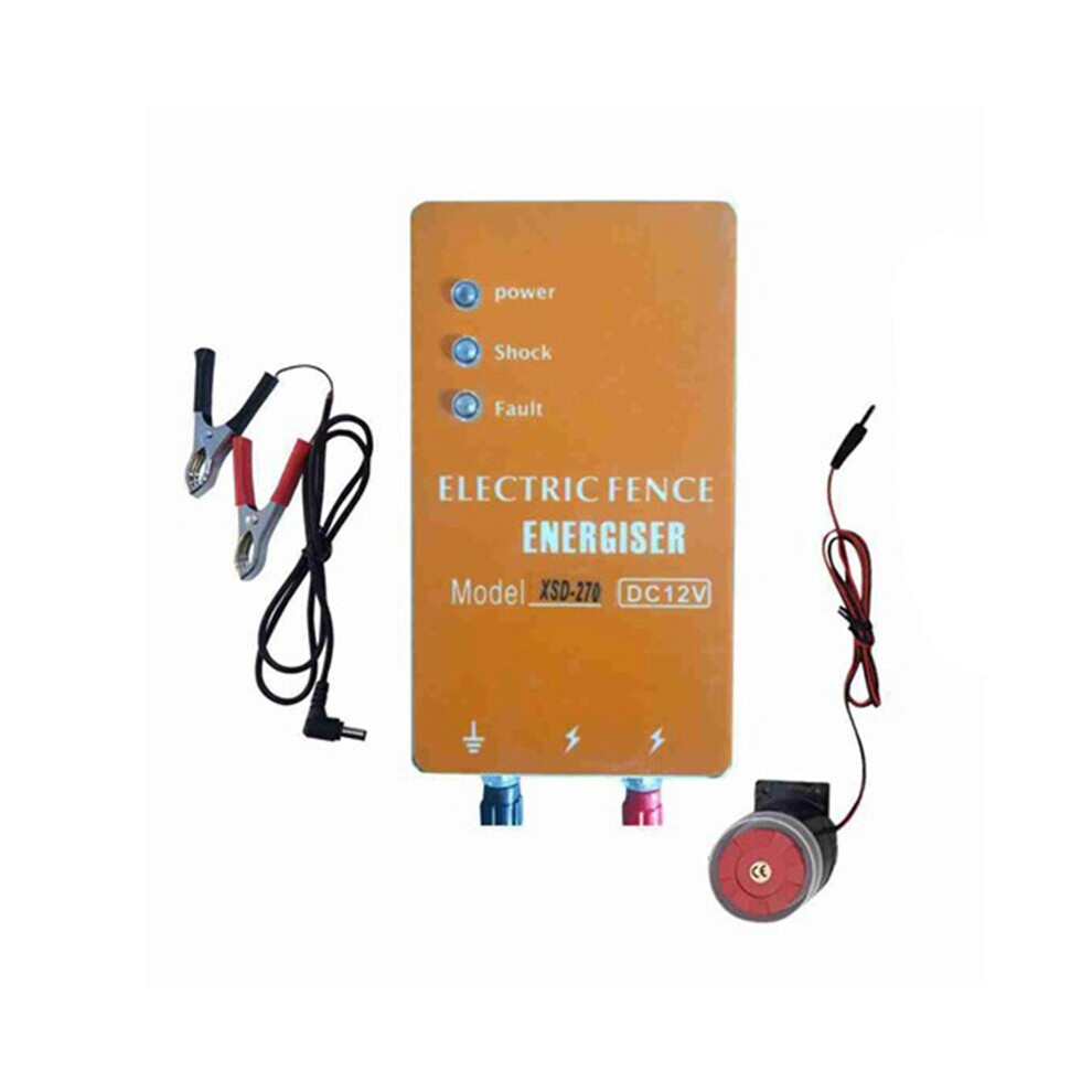 Electric Fence Solar Energizer Charger Controller Horse Cattle Poultry Farm Animal Fence Alarm Livestock Tools,Us Plug 5063131243239