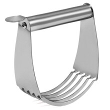Manual 5 Blades Professional Butter Dough Blender Durable Chef Confection Baking Tool Pastry Cutter Stainless Steel Flour Mixer
