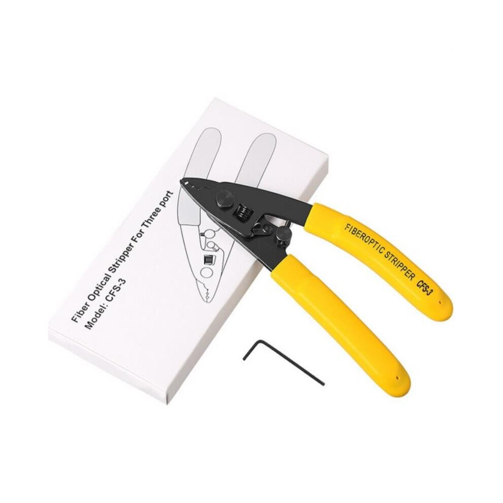 Cfs-3 Three-Port Fiber Optical Stripper Pliers Wire Strippers For Ftth Tools Optic Stripping Plier Tool 5063131239720