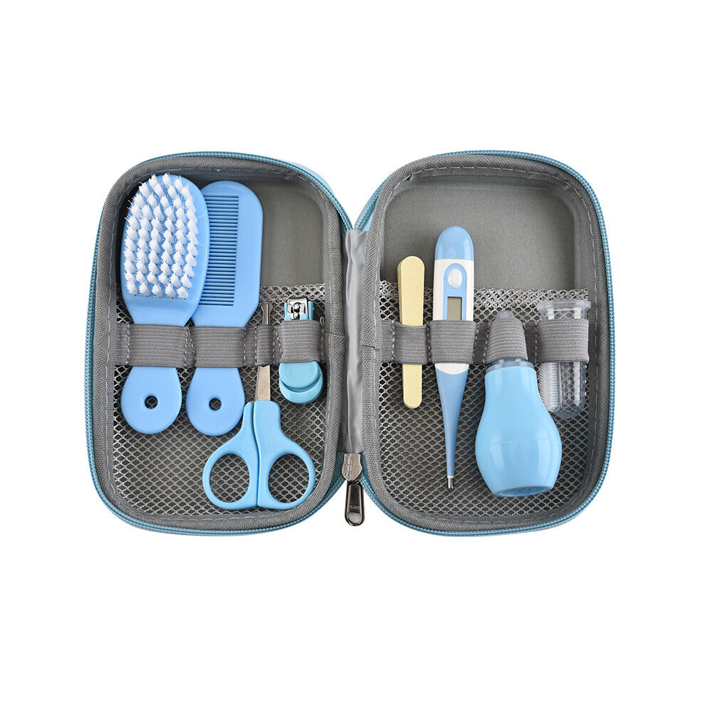 8Pcs/Set Baby Nail Trimmer Healthcare Kit Health Care Kit Portable Newborn Baby Grooming Kit Nail Clipper Safety Care Set Wejoy