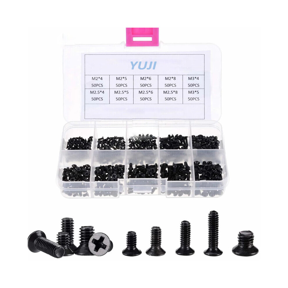 M2 M3 Screw Set Km2 Machine Laptop Screw Flat Head Phillips Drive Accessories For Repair Computer Electronic Laptop Screws Kit 5063131250527