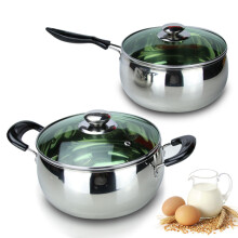 Stainless Steel Milk Pot Non-stick Soup Pots Pans Kitchen Cooking Wok Suitable For Induction Cooker Gas 14/18/22cm