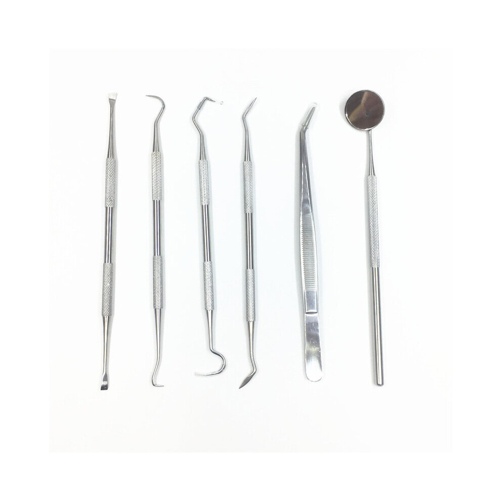 Wejoy Tartar Scraper Pick Remove Tools Kit Dental Teeth Cleaning Dentistry Stainless Steel Household Odontologia With Dental Mirror