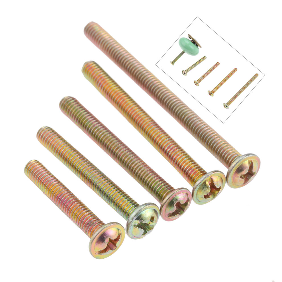 Dreld 10Pcs M4 Screws Handle Screws Furniture Fastener Bolt Hardware M4 * 25Mm/30Mm/35Mm/40Mm/45Mm Length 5063131250473