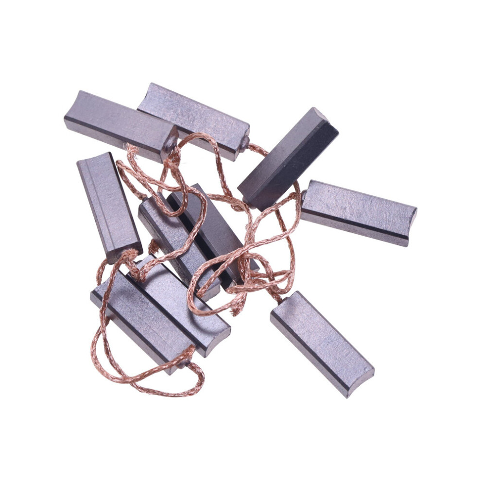 10Pcs Conductive Copper Carbon Brushes Wire Leads 5*7*20Mm For Generator Generic Electric Motor Durable Mini Carbon Brush 5063131293531