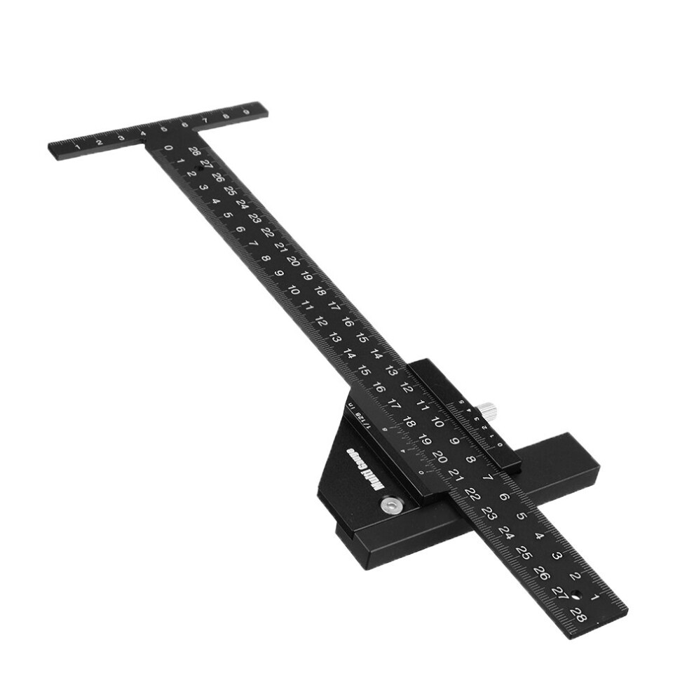 Multifunction Inch And Mm Woodworking Scriber Gauge Aluminum Steel Measuring Marking Framing Ruler Tool For Carpentry 5063131271355