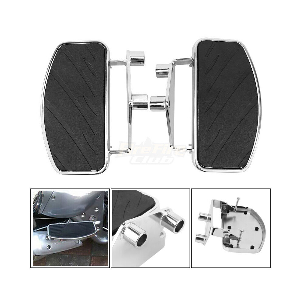 Motorcycle Front Rider / Rear Passenger Foot Pegs Footrests Floorboard Footboard For Honda Shadow Ace Vt400 Vt750 1997-2003 5063131215540