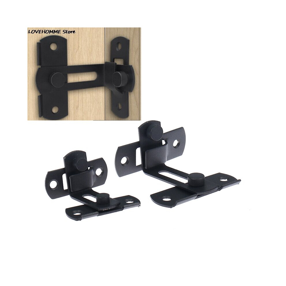 1Pc Barn Door Cast Metal Hook Latch Lock Texture Country Rustic Decoration Ornament Right Angle Sliding Door Buckle 5063131239959