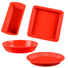 Silicone Baking Pan for Pastry Cake Mold for Baking Forms Round Rectangle Bakery Mould Pizza Loaf Bread Tray Dessert Pan Tools