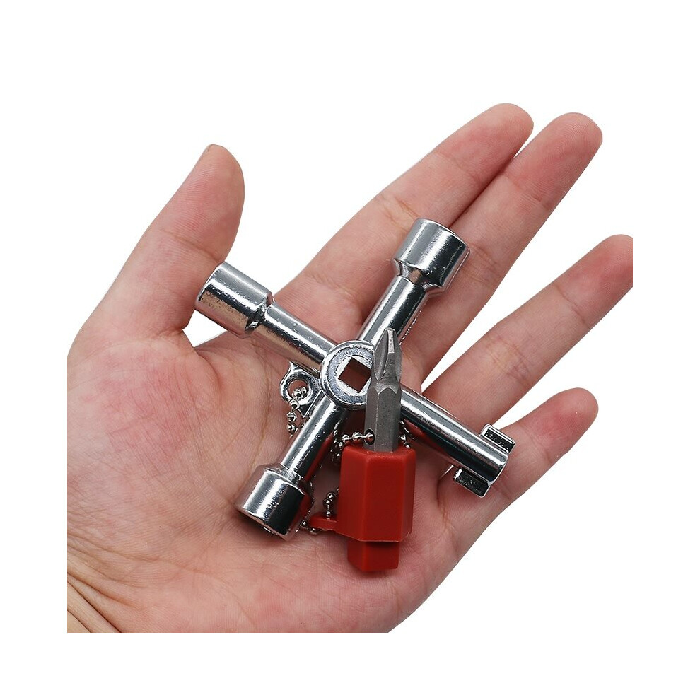 Plumbers Multi Tool 4 Way Gas Electric Meter Box Radiator Plumbing Tool Plumbers Utilities Gas Water Keys New 5063131142792