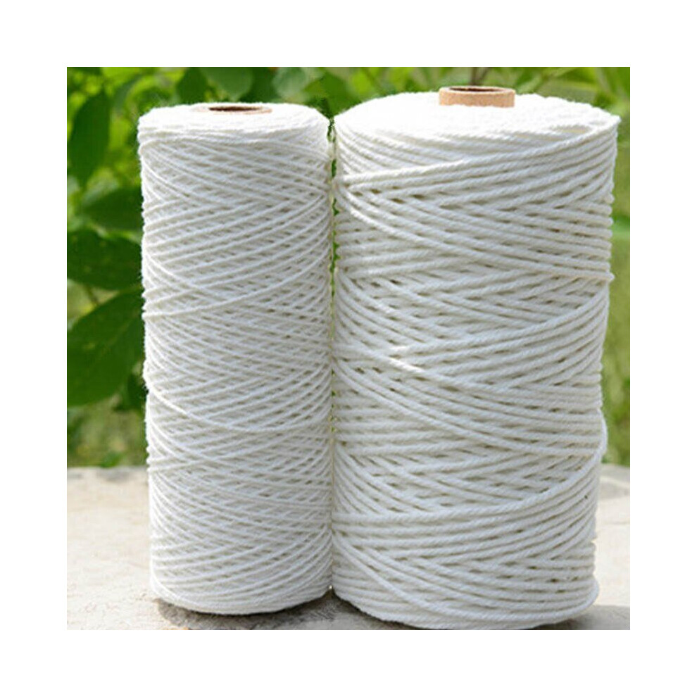 1Pc 1/3Mm Thick Butcher's String Cotton Twine Meat Prep Trussing Turkey Barbecue Strings Meat Sausage Tie Rope Cord 100 Meters 5063131257908