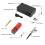 HHC Single Action Airbrush Set Portable Red Compressor Spray Pen With Mini Pump For Makeup Hair Beauty Nail Temporary Tattoos 3