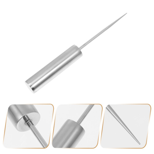 1pc  Durable Ice Pick Stainless Steel Ice Piton Ice Cold Chisel for Bar (Silver) 2