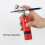 HHC Single Action Airbrush Set Portable Red Compressor Spray Pen With Mini Pump For Makeup Hair Beauty Nail Temporary Tattoos 4