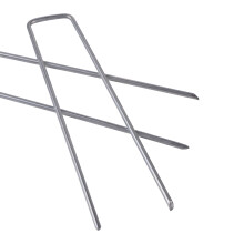 Metal U-Shape Ground Nail Gardening Artificial Grass Turf Greenhouse Film Shade Net Fixed Ground Nails For Outdoor Camping Tents