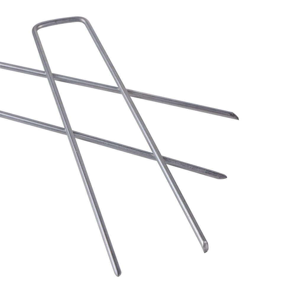 Metal U-Shape Ground Nail Gardening Artificial Grass Turf Greenhouse Film Shade Net Fixed Ground Nails For Outdoor Camping Tents