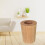 Garbage Bin Solid Wood Waste Bin Household Wastebasket Kitchen Decorative Storage Baskets 6