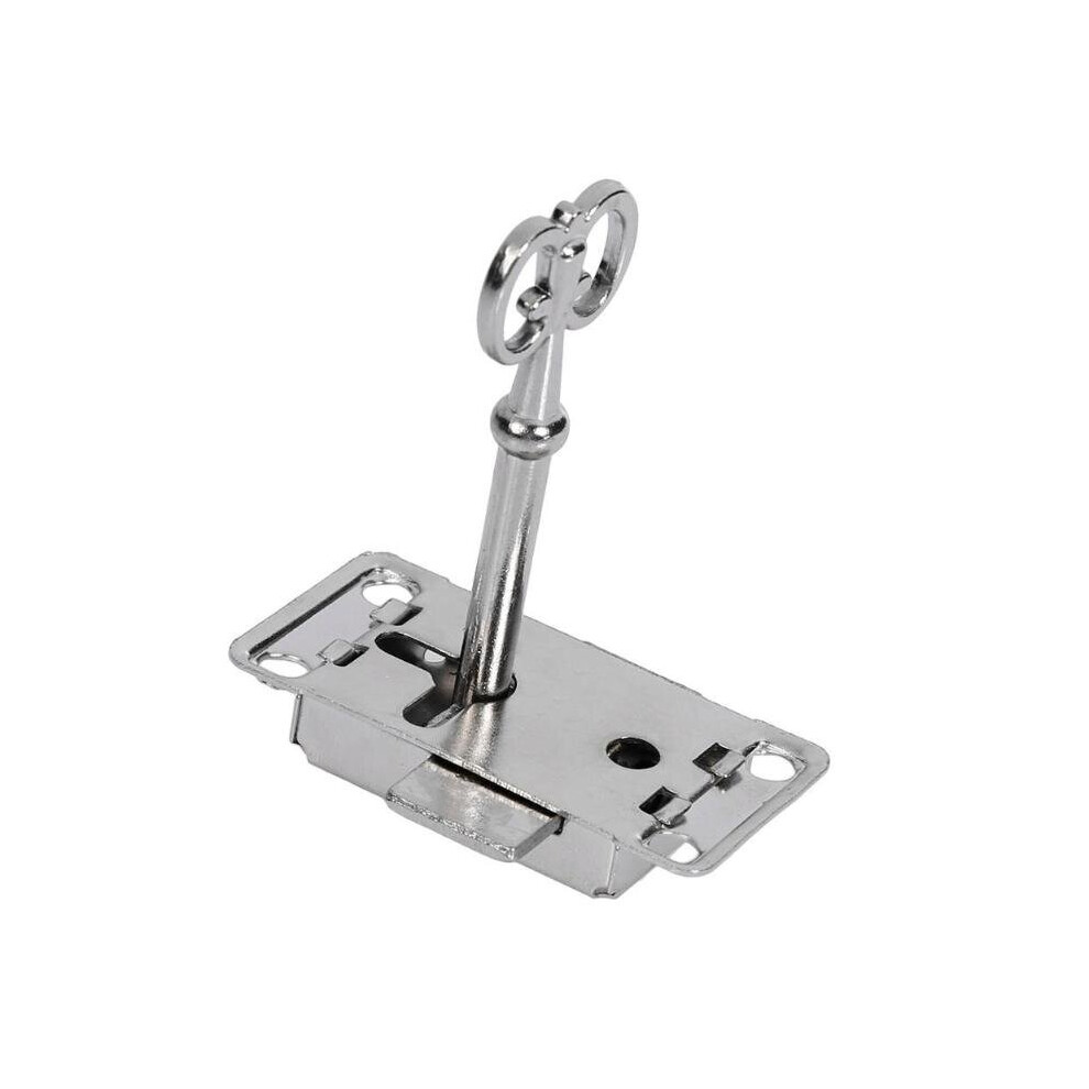 Classical Vintage Door Lock Antique Drawer Cabinet Lock Furniture Hardware Wardrobe Cupboard Door Lock With Key 5063131236101