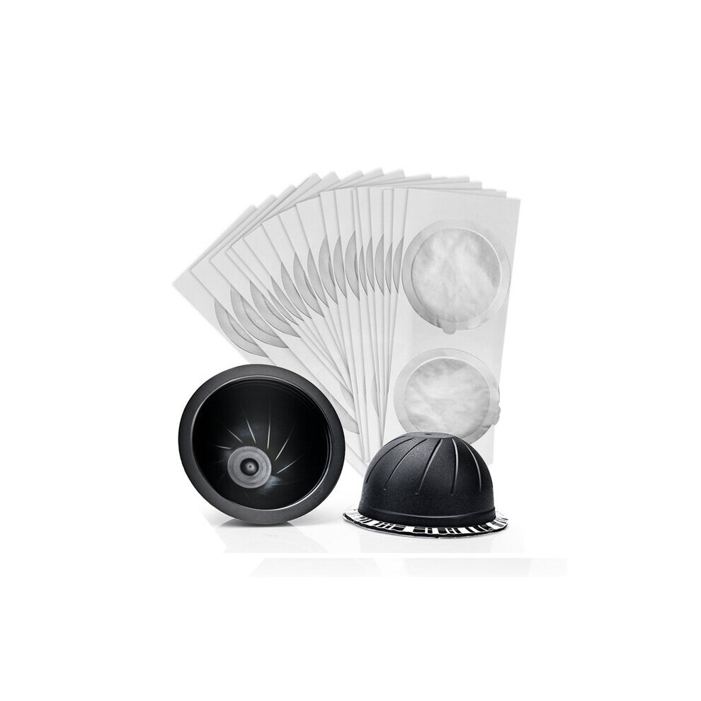 Disposable Refillable Capsules Pods Lids Aluminum Seals Stickers For Nespresso Vertuo Plus Automatic Coffee Cafe Machine Maker
