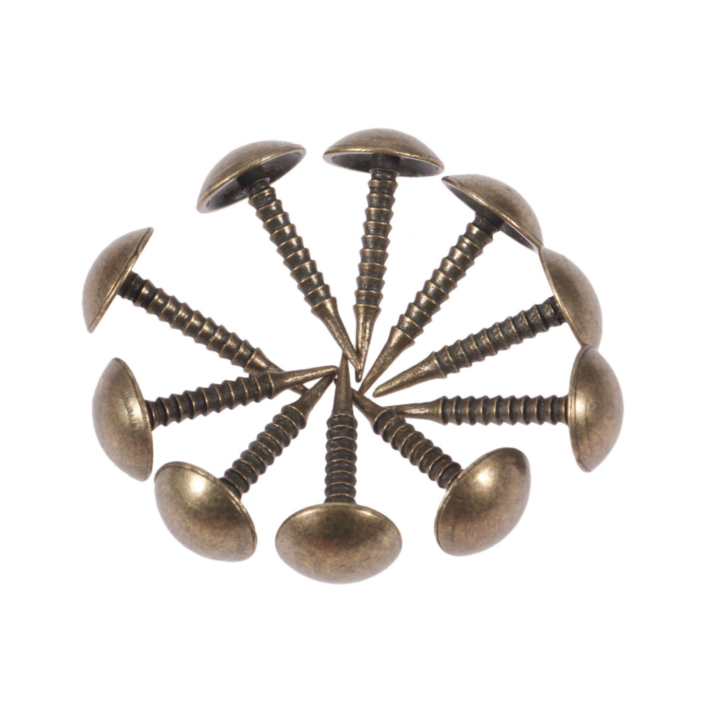 100Pcs/Lot 8*15Mm Antique Bronze Upholstery Nails Jewelry Wood Box Sofa Decorative Tack Stud Pushpin Doornail Furniture Hardware 5063131254501