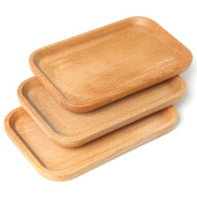 Pizza Tray Baking Tray with Handle Pizza Pan Breadboard Wooden Pizza Board Western Steak Plate Cake Plate for Kitchen