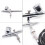 0.3mm Dual Action Airbrush Spray Gun EU US Plug Air Compressor Kit Art Painting Manicure Craft Spray Model Air-brush Nail Tool 6